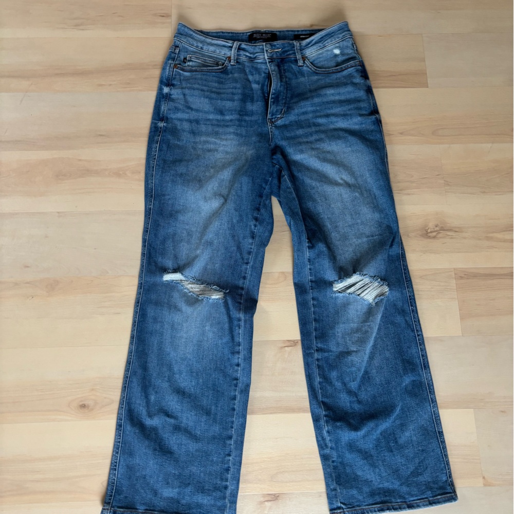 Judy Blue Women's High Waist Tummy Control Straight Jeans